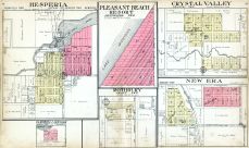 Hesperia, Campbell Lake Park, Pleasant Beach Resort, Rothbury, Crystal Valley, New Era, Oceana County 1913